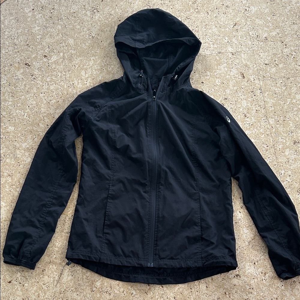 Asics Black Hooded Utility Jacket for Women